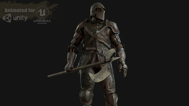 Tomb Guardian1 3D Model .c4d .max .obj .3ds .fbx .stl .blend 