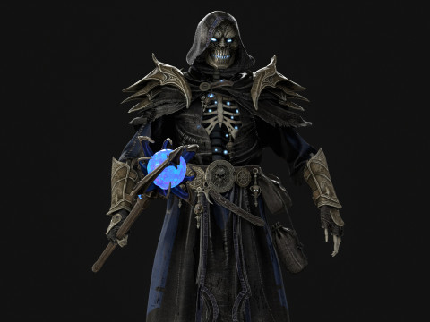 Skeleton ArchMage 3D Model