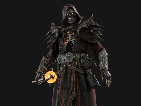 Skeleton ArchMage 3D Model