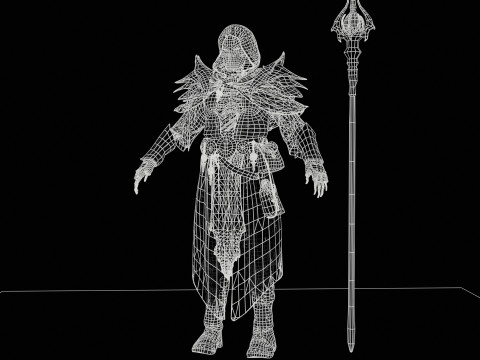 Skeleton ArchMage 3D Model