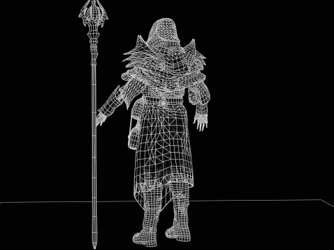 Skeleton ArchMage 3D Model