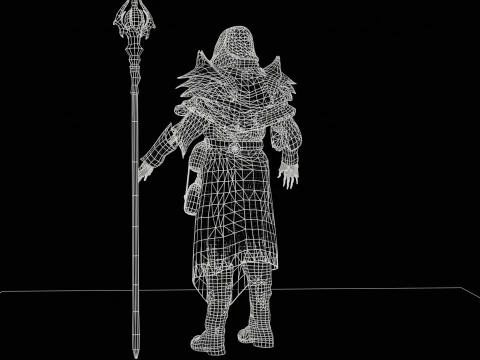 Skeleton ArchMage 3D Model