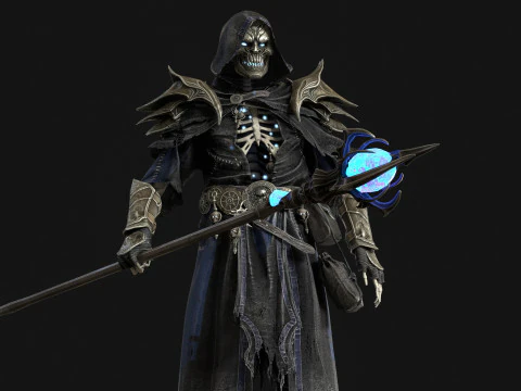 Skeleton ArchMage 3D Model