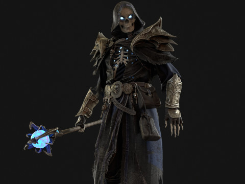 Skeleton ArchMage 3D Model