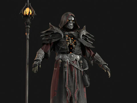 Skeleton ArchMage 3D Model