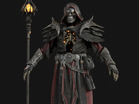 Skeleton ArchMage 3D Model