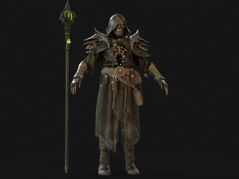 Skeleton ArchMage 3D Model