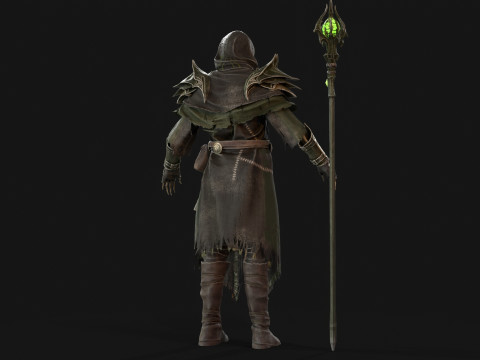 Skeleton ArchMage 3D Model