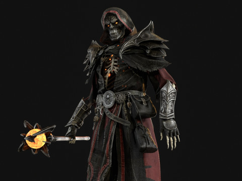 Skeleton ArchMage 3D Model