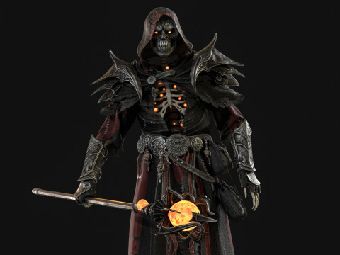 Skeleton ArchMage 3D Model