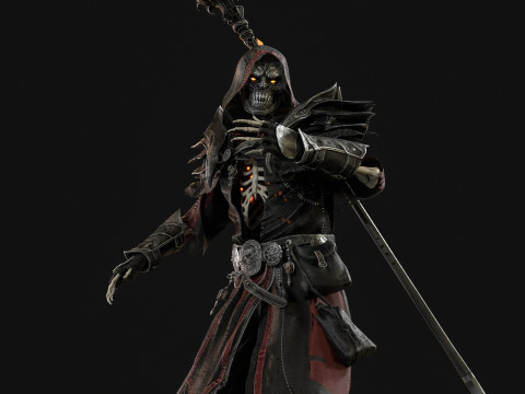 Skeleton ArchMage 3D Model