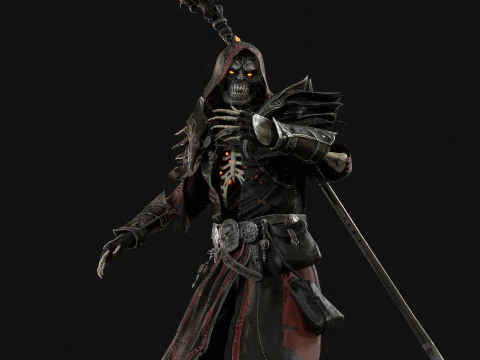 Skeleton ArchMage 3D Model