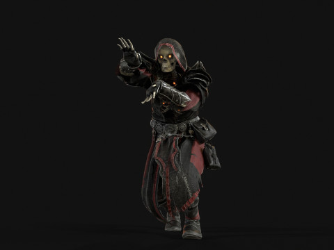 Skeleton ArchMage 3D Model