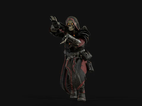 Skeleton ArchMage 3D Model