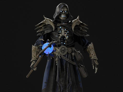 Skeleton ArchMage 3D Model