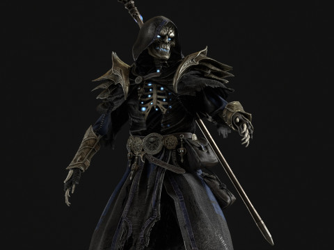 Skeleton ArchMage 3D Model