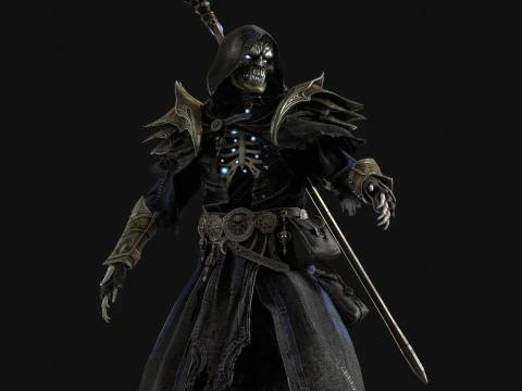 Skeleton ArchMage 3D Model