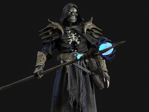 Skeleton ArchMage 3D Model