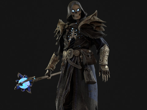Skeleton ArchMage 3D Model