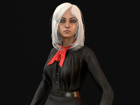 EngLittlegGirl2 3D Model