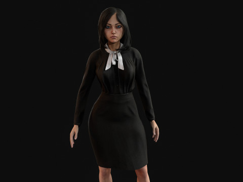 EngLittlegGirl2 3D Model