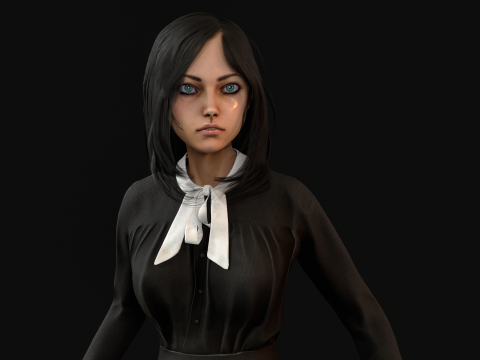 EngLittlegGirl2 3D Model