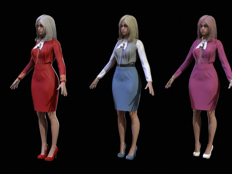 EngLittlegGirl2 3D Model