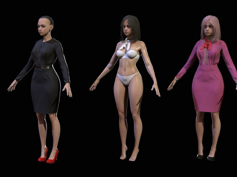 EngLittlegGirl2 3D Model