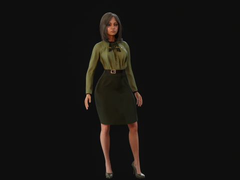 EngLittlegGirl2 3D Model