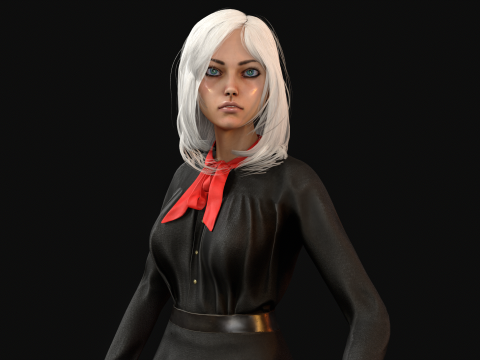 EngLittlegGirl2 3D Model