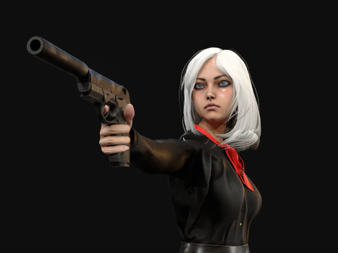 EngLittlegGirl2 3D Model