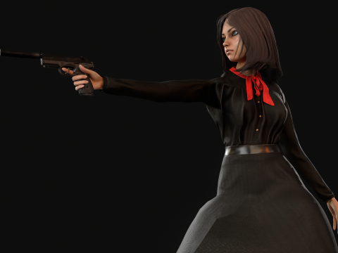 EngLittlegGirl2 3D Model