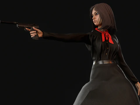 ScaryLittlegGirl2 3D Model