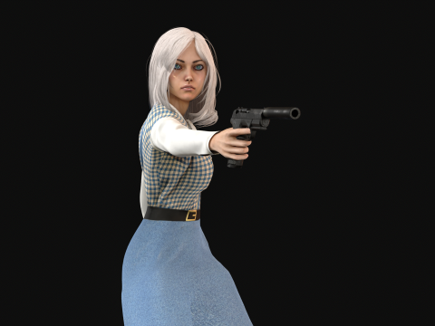 EngLittlegGirl2 3D Model