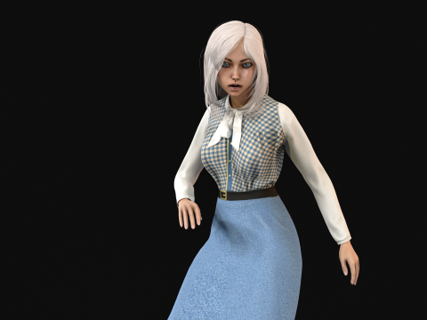 EngLittlegGirl2 3D Model