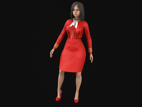 EngLittlegGirl2 3D Model