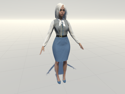 EngLittlegGirl2 3D Model