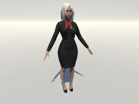EngLittlegGirl2 3D Model
