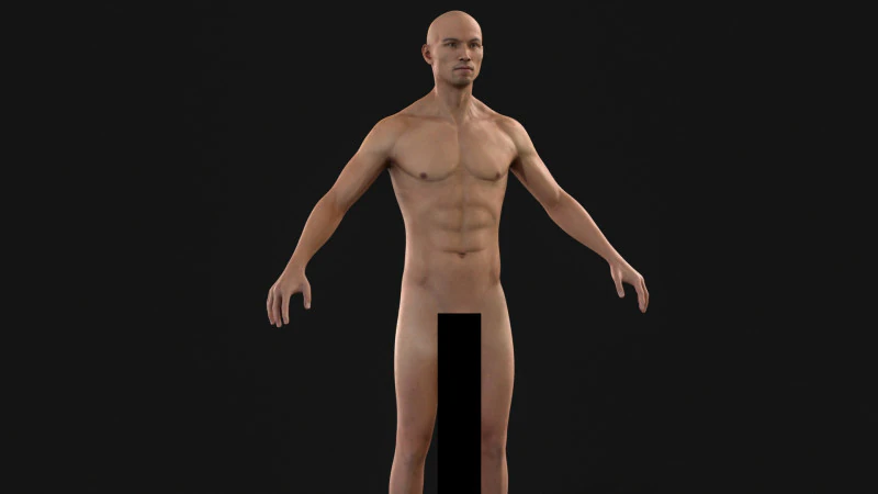 Asian Man 3D Model .c4d .max .obj .3ds .fbx .stl .blend 