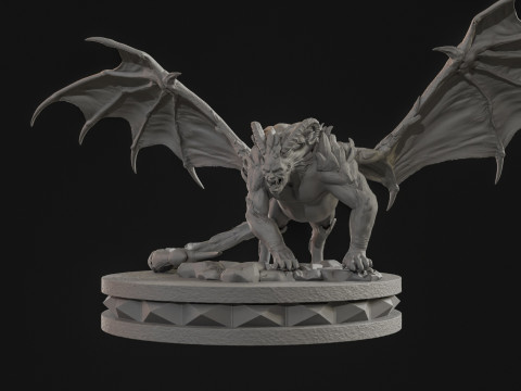 3D 인쇄용 맨티코어 하이 폴리 3D 프린트 모델