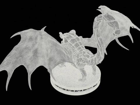 Manticore High Poly for 3d Print 3D Print Model