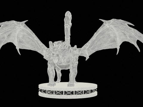 Manticore hoog poly voor 3D-print 3D printmodel