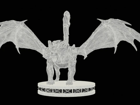 Manticore High Poly for 3d Print 3D Print Model