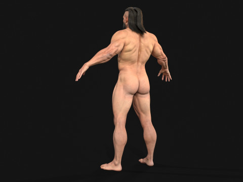 Barbarian Man 3D Model