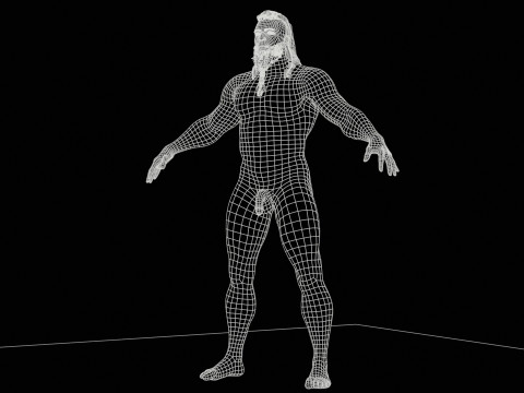 Barbarian Man 3D Model