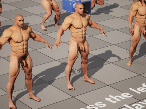 Homem B&aacute;rbaro Modelo 3D