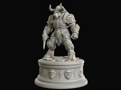 Stampa 3d del Minotauro Modello 3D