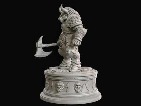 Impressão 3D do Minotauro Modelo 3D