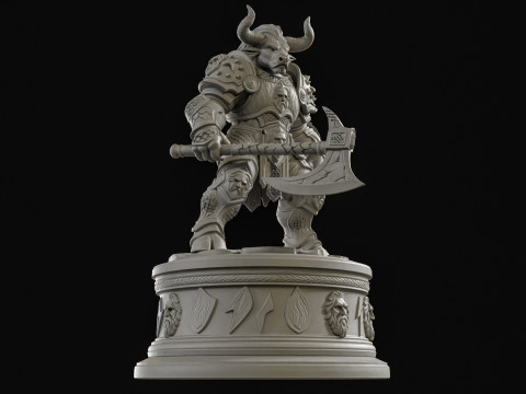 Impressão 3D do Minotauro Modelo 3D