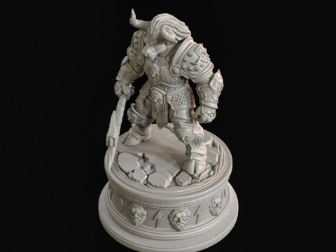 Impressão 3D do Minotauro Modelo 3D